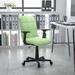 Mid-Back Quilted Vinyl Swivel Task Office Chair with Arms