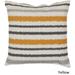 Decorative Pershore 22-inch Striped Ikat Pillow Cover