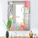 Designart 'Garland Sweet 30' Traditional Mirror - Printed Wall Mirror