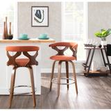 Carson Carrington Viby Fixed-Height Counter Stool with Bent Wood Legs & Round Footrest (Set of 2)