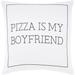 Artistic Weavers Pielife White "Pizza" Throw Pillow Cover (22" x 22")