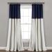 Lush Decor Linen Button Single Panel Window Curtain