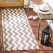 SAFAVIEH Courtyard Merlene Chevron Indoor/ Outdoor Waterproof Patio Backyard Rug