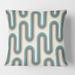 Designart 'Retro Geometrical Abstract Minimal Pattern IV' Mid-Century Modern Throw Pillow