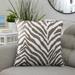 Sunbrella Grey Zebra Indoor/Outdoor Pillows, Set of 2, Corded