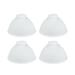 Aspen Creative Replacement Dome Shaped Frosted Ribbed Glass Shade, 2 1/8" Fitter Size, 3 3/4" high x 6 1/2" diameter, 4 Pack