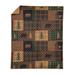 Donna Sharp Brown Bear Cabin Microfiber Throw Blanket