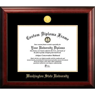 Washington State University 14w x 11h Gold Embossed Diploma Frame