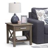 WYNDENHALL Waterloo SOLID WOOD 21 inch Wide Square Contemporary End Side Table - 21 inch Wide