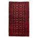 Hand-knotted Rizbaft Red Wool Rug