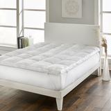 Loftworks Super-Loft 3 inch Down Alternative Mattress Topper / Fiber Bed with anchor bands - White