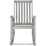 SAFAVIEH Clayton Grey Wash Acacia Wood Rocking Chair - 26" W x 33.5" D x 44.5" H