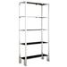 Alta Vista Black and Chrome Metal Bookcase by iNSPIRE Q Bold