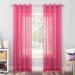 No. 918 Calypso Voile Sheer Grommet Curtain Panel, Single Panel