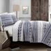 Lush Decor Hygge Geometric Pattern 3-piece Quilt Set