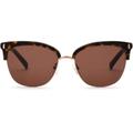 OTIS Little Lies Sunglasses - Women's Matte Dark Tort/Brown Polar 56-17-140 20-1801P