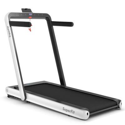 Costway 4.75HP 2 In 1 Folding Treadmill with Remot...