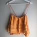 Free People Tops | Free People Home Again Crop Camisole Large | Color: Orange | Size: L