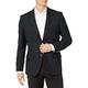 Amazon Essentials Herren Klassischer Stretch-Blazer mit Langen Ärmeln und Knopfleiste vorne, Schwarz, 52