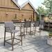 Crestlive Outdoor Counter-height Bar Stool (Set of 4), Bar Chairs, Barstool 4-Piece Set - See Picture