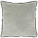 Surya Wasco Cotton Velvet Fringe 18-inch Throw Pillow