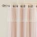 Aurora Home Tulle Sheer with Attached Valance & Blackout Mix & Match