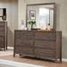 Wria Transitional Grey 2-piece 6-Drawer Dresser and Mirror Set by Furniture of America