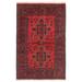 ECARPETGALLERY Hand-knotted Finest Khal Mohammadi Red Wool Rug - 3'2 x 4'9