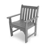 Traditional Poly Resin Vineyard Outdoor Arm Chair