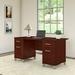 Gracie Oaks Magomed Executive Desk Wood in Brown | 29.11 H x 59.29 W x 29.54 D in | Wayfair 55728C1940FF4A1F8816A3BD3F4C8CA1