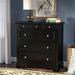 Mosqueda 4 Drawer Chest Wood in Black Laurel Foundry Modern Farmhouse® | 36.5 H x 36 W x 16.5 D in | Wayfair 0C36267FADAE4A4CB36F543BB036DC9D