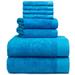 AllModern Doncia 8 Piece Towel Set Terry Cloth/100% Cotton in Blue | 30 W in | Wayfair 3B0408FBF9AE4F5580A1C10BF521D66A