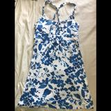 American Eagle Outfitters Dresses | American Eagle White & Blue Floral Sundress | Color: Blue/White | Size: M