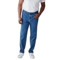 Men's Big & Tall Liberty Blues™ Relaxed-Fit Stretch 5-Pocket Jeans by Liberty Blues in Stonewash (Size 64 38)