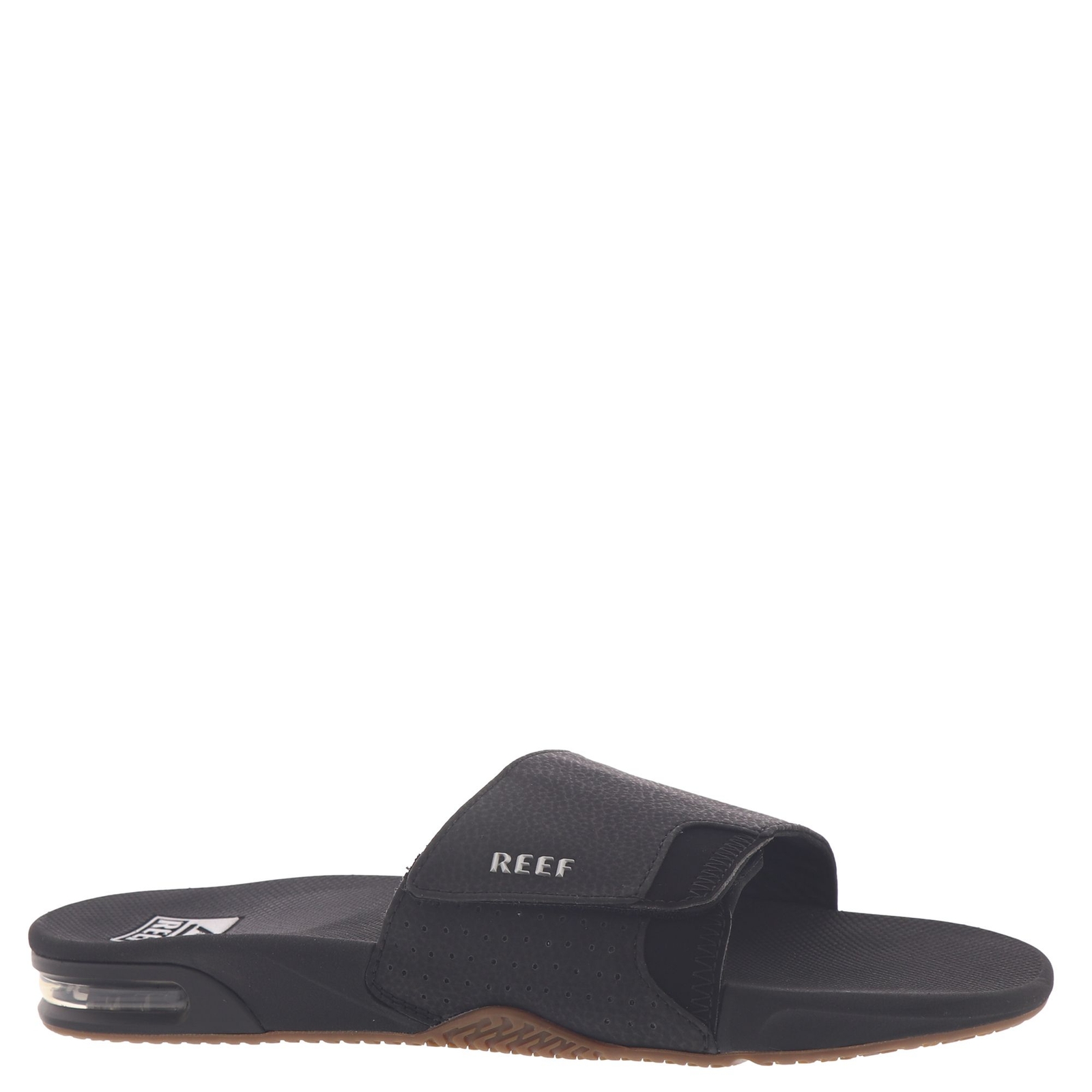 REEF Fanning Slide - Mens 10 Black Sandal Medium