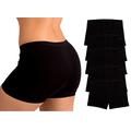 EVARI Women's Boyshort Panties Comfortable Cotton Underwear Pack of 5 OR Pack of 2 OR Pack of 3 - Black - XL