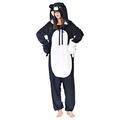 SETHOUS Kuma Bear Yuna Cosplay Onesies Robe Pajamas Outfit Yuna Bear Ear Hat Cap Sleepwear Black-White