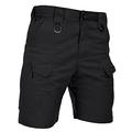 HARD LAND Men's 9.5 Inches Urban Tactical Shorts Waterproof Ripstop Teflon Elastic Waist Cargo Work Shorts Hiking Charcoal Size 30