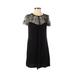 Trixxi Casual Dress - Shift: Black Solid Dresses - Women's Size 2X-Small