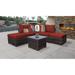 kathy ireland River Brook 6 Piece Outdoor Wicker Patio Furniture Set 06b