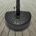 Outdoor Half Moon Umbrella Base by Pure Garden - 19 x 12 x 15