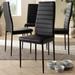 Modern Faux Leather Dining Chair 4-Piece Set by Baxton Studio