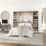 Cielo Full Murphy Bed with Floating Shelves by Bestar