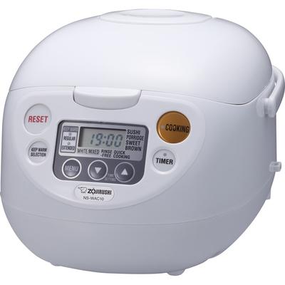 Zojirushi NS-WAC18WD Fuzzy Logic 10-Cup Rice Cooker and Warmer - 10 Cup