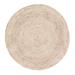 Jani Doti Natural/Ivory Jute and Upcycled Fiber Round Rug