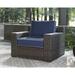 Signature Design by Ashley Grasson Lane Brown/Blue Lounge Chair
