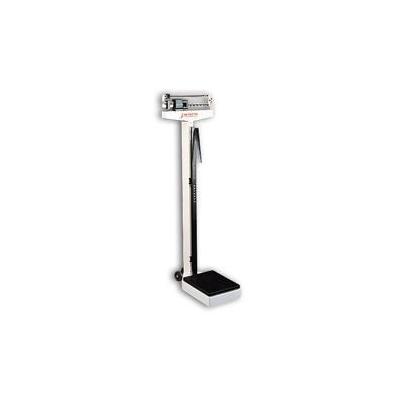 Detecto 338 Eye Level Physician Beam Scale with Height Rod & Wheels