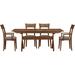 Copeland Furniture Sarah 5 Piece Butterfly Leaf Cherry Solid Wood Dining Set Wood/Upholstered in Brown/Red | 30 H in | Wayfair