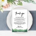 Koyal Wholesale Woodland Forest Theme Wedding Thank You Place Setting Cards For Table Reception, Dinner Plates, Family, Friends, 56-Pack Paper | Wayfair