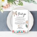 Koyal Wholesale Boho Dream Catcher Wedding Thank You Place Setting Cards For Table Reception, Dinner Plates, Family, Friends, 56-Pack | Wayfair